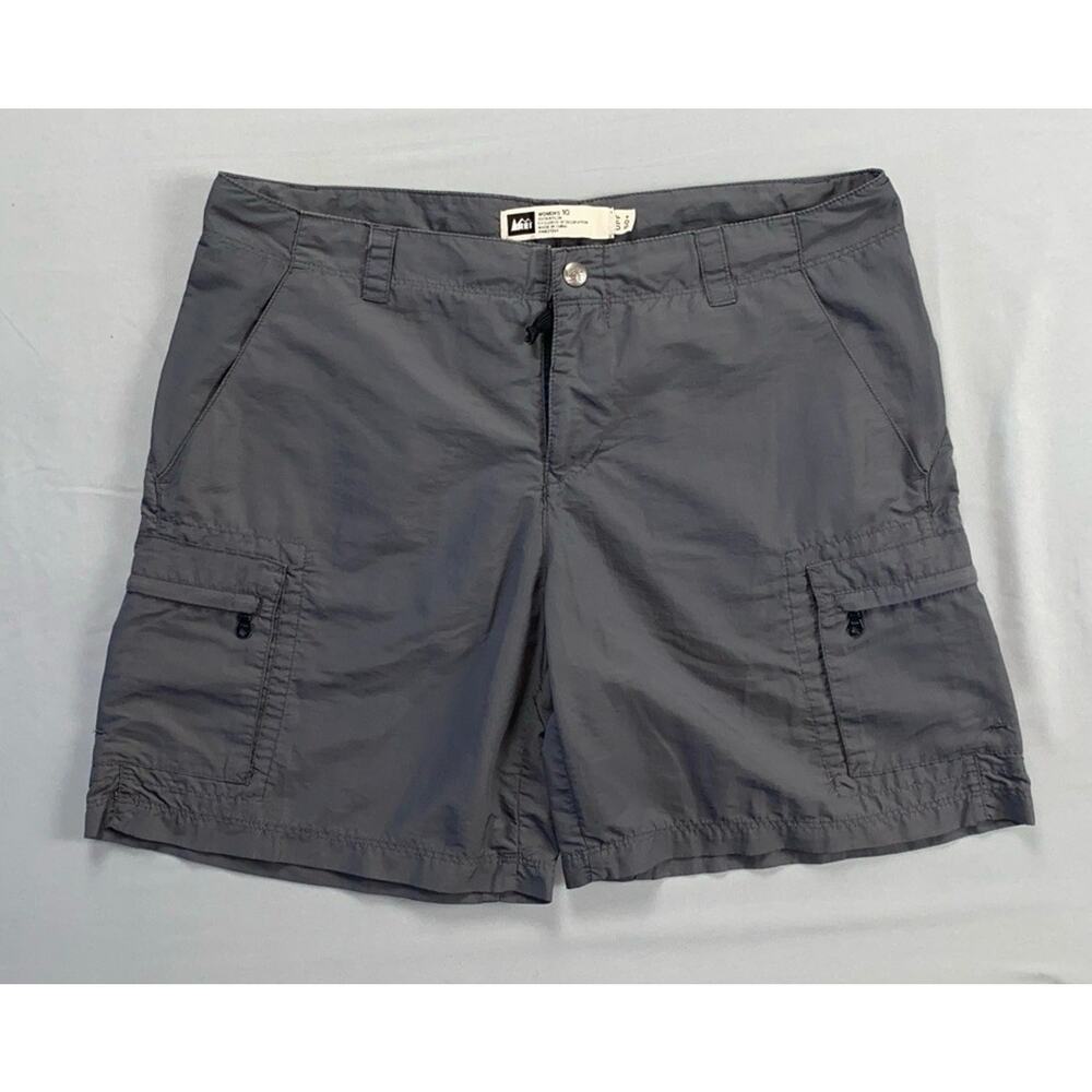 REI Women's Lightweight Nylon Cargo Hiking Pants. Dark Gray, Women's 10. EUC!